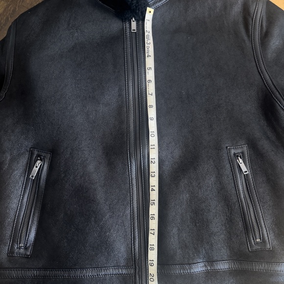 Custom Blake Hedley Black Shearling Jacket XL - Picture 13 of 16